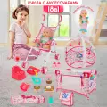 Кукла с коляской, кроваткой и аксессуарами 18 в 1, игровой набор