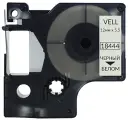 Лента Vell VL-D-S0718600/18444 (винил, 12 мм x 5.5 м, черный на белом)