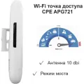 Wi-Fi мост 500m-1000m APG721 antenna 1*11dBi ( 2шт.)