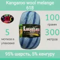 Пряжа Color City Kangaroo wool melange 618 (100г/300м, упаковка 5 мотков)