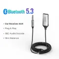 Bluetooth адаптер-ресивер Ugreen для автомобиля, 5.3, USB- AUX