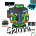 Лазерный уровень Kezers KL4D-03GM, Зеленый луч 360 4D 16 Линий, 5200 мАч