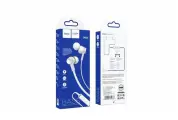 Проводные наушники M86, Oceanic universal earphones, HOCO, вакуумные с микрофоном, белые