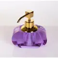Дозатор для мыла К&B, настольный, цвет: хрусталь фиолетовый / золото