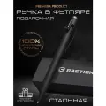 Ручка шариковая Bastion в подарочном футляре, стальная, черная