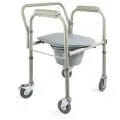 Кресло-туалет на колесах 10581CA (складной), кресло туалет для инвалидов и пожилых людей