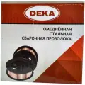Сварочная проволока омедненная стальная (Св-08Г2С) DEKA ER70S-6 0,8мм 15 кг