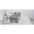 Фритюрница Crazy Pan CP-EF10L, полезный объем 7л, кран для слива, мощность 3кВТ, нержавейка