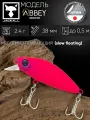 Воблер минноу на щуку/на головля/на судака/на окуня/на форель JACKALL Abbey Minnow 38SF цв. pink