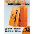Пеноплэкс комфорт утеплитель XPS для крыш, стен, цоколей, балконов и лоджий 50х585х1185мм (для частного строительства) - 13 листов