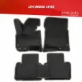 Коврики EVA 3D с бортами Hyundai ix35 (2009-2015) + 2 логотипа Hyundai / ковры ЕВА (ЭВА) 3д с бортиками Хендай Ай Икс 34