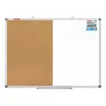 Доска комбинированная: магнитно-маркерная, пробковая для объявлений 90х120 см, BRAUBERG Extra, 238184