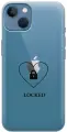 Силиконовый чехол на Apple iPhone 13 / Эпл Айфон 13 с рисунком Locked