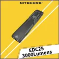 NITECORE EDC25 использует 2 x USB 20 светодиодов 3000 люмен портативный EDC фонарик встроенный аккумулятор, Type-C перезаряжаемый телефон