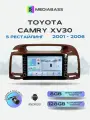 Магнитола для авто Toyota Camry V30 2001-2006. Андроид магнитола, 8/128ГБ с переходной рамкой. Камри 30