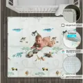 Коврик детский для ползания 180x200 MIKMEL Premium Сафари/Геометрия