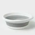 Таз складной «Флекс», 10 л, 39,5×40×5,5 см, цвет смоки