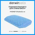Подушка на стул для спины Darwin Cell Back из ТРЕ, анатомическая, ортопедическая, профилактическая, 5,6х45х55 см