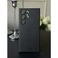 Чехол накладка для Samsung S24 Ultra KZDOO Air Carbon, чёрный
