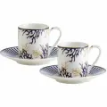 Набор Pozzi Milano 1876 Corallo 2 чашки с блюдцами, 0.08л (PM-0125/CORA)