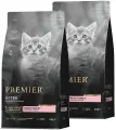 Корм сухой Premier Low Grain Kitten Turkey низкозерновой для котят, индейка, 2 кг х 2 шт