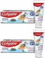 Зубная паста детская, Colgate, арбуз, без фторида, для детей от 6 до 9 лет, 60 мл, 2 уп