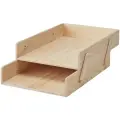 Лоток для бумаги IKEA KLAMMEMACKA клэммемакка (2 отд.) естественный дерево