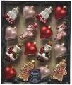 Набор стеклянных елочных игрушек Christmas Mood: Romantic 5-8 см, 16 шт, Kaemingk, 125035