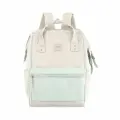 Рюкзак Himawari 1881 бледно-серый с зеленым