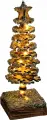 Светодиодная фигура Ёлочка на подставке, настольный светильник из дерева 30х10х10 см, 35 LED, батарейки AAx2 (не в комплекте), свечение теплое белое
