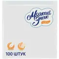 Салфетки бумажные 24x24см, 1-слойные Мягкий знак, белые, 100шт. (С4), 40 уп.
