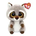 Игрушка мягкая TY beanle boos Енот 36375, 15 см , цвет серый