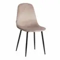 Комплект стульев для кухни TetChair, 2 шт, велюр, кофейные/черные