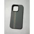Чехол на iphone 14 Pro Max, защитный кейс LUXO на айфон 14 Про Макс под карбон , soft-touch , с рисунком