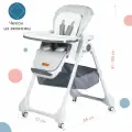 Детский стульчик для кормления - шезлонг Babyhit Topping, светло-серый