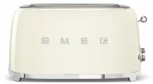 Тостер SMEG TSF02CREU, регулировка степени обжаривания, подогрев, разморозка, 4 ломтика хлеба
