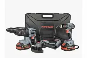 Аккумуляторный бесщеточный набор 3в1 PROFIPOWER ProfiSet-3E18 , болгарка, шуруповерт, перфоратор