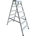 Стремянка стальная Lwi двухсторонняя , 6 ступеней (66S)
