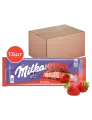 Молочный шоколад Milka мммах, с клубникой, флоу-пак, 253г 13шт