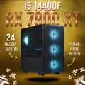 AIR Черный Intel Core i5 14400F, RX 7900 XT 20GB, DDR5 32GB, SSD 1000GB Игровой компьютер