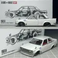 MINI GT+KAIDO HOUSE Khmg 122 Datsun 510 Street Nismo V2 Литой Под Давлением Автомобиль Модели 1/64 Kaido Works V1