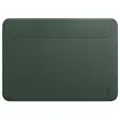 Чехол из экокожи для MacBook 13 Air Pro M1 M2 / Чехол с магнитной застежкой WiWU Skin Pro 2 для Макбук Аир Про 13 2016-2022 (A1932 A2179 A2337 A1939 A1706 A1708 A2159 A2289 A2251 A2338), Цвет: Зеленый