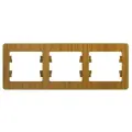 Рамка 3-ая, горизонтальная Glossa Schneider Electric, Дерево Дуб (комплект из 8 шт)