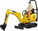 Мини экскаватор JCB 8010 CTS и рабочий Bruder