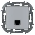 Розетка компьютерная Inspiria RJ45 кат.5E UTP алюм. | код.673827 | Inspiria(группа Legrand) (15шт. в упак.)