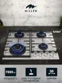 Варочная панель встраиваемая, газовая MILLEN MGHG 602 WH, белый