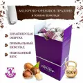Конфеты Аничков мост. Молочно-ореховое пралине в темном шоколаде, 500 г, Пурпур