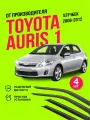 Дефлекторы боковых окон Toyota Auris 1 хэтчбек (Тойота Аурис) 2006-2012 год, ветровики на двери автомобиля, ТТ