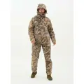 Костюм зимний камуфляжный для охоты (Бесшумный) TRITON PRO -15 (тритон про) (Вельбоа, Pro Duck Hunter) TRITON GEAR Размер 44-46 Рост 170-176
