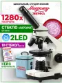 Микроскоп школьный Микромед Эврика 1280х с кейсом